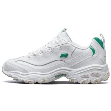 Skechers D'lites 1.0 Running Shoes White/Green 42.5