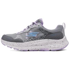 Skechers WOMEN'S GO Series Anti-Slip Wear-Resistant Low-Top Casual Running Shoes Women's Gray Purple Gray/light purple, 37