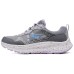 Skechers WOMEN'S GO Series Anti-Slip Wear-Resistant Low-Top Casual Running Shoes Women's Gray Purple Gray/light purple, 37