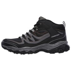 Skechers After Burn Memory Cushioning Anti-Slip And Wear-Resistant Mid-Top Hiking Trekking Shoes Men's Black 39.5