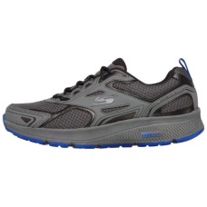 Skechers Go Run Consistent Cushioning Anti-Slip And Wear-Resistant Low-Top Running Shoes Men's Gray Blue 42