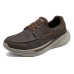 Skechers Anti-Slip And Wear-Resistant Breathable Low-Top Casual Shoes Men's Chocolate Коричневый, 41
