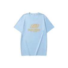 Skechers Sports Alliance Series T-Shirt Unisex Sky Blue Cerulean Sky Blue/Cerulean/0147, XS