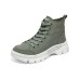 Skechers Roadies Abrasion Resistant Lightweight Cushioning High Top Canvas Shoes Women's Green Зеленый, 37