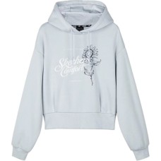 Skechers Colorful Sweatshirt Women's Pearl Blue Pearl Blue-01MZ, M