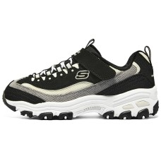 Skechers D'lites 1.0 Marathon Running Shoes 'Black Grey Beige' Women's Черный, 37