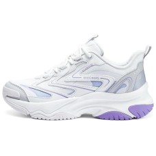 Skechers Street Series Anti-Slip Wear-Resistant Low-Top Casual Shoes Women's White Purple Белый Фиолетовый, 35