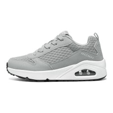 Skechers Uno Abrasion Resistant Breathable Low Top Kids' Skateboarding Shoes Gray Teenagers Серый, 37