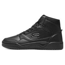 Skechers Street Anti-Slip And Wear-Resistant Breathable Mid-Top Casual Shoes Men's Black Черный, 40