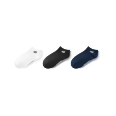 Skechers Ankle Socks Men's 3 Pack 3 Pack (White+Black+Cyan), M