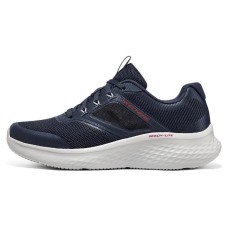 Skechers Anti-Slip Wear-Resistant Low-Top Running Shoes Men's Black White 42.5