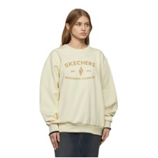 Skechers Yazhuan Series Sweatshirt Unisex Caramel Pudding Yellow Caramel Pudding Yellow-00XE, L