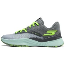 Skechers SKX Anti-Slip Wear-Resistant Low-Top Casual Running Shoes Men's Gray Green Gray/Green, 42
