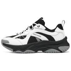 Skechers Cushioned Slip-Resistant Low-Top Chunky Sneakers Women's Black White Черно-белый, 36