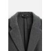Пальто из смесовой шерсти ZARA Серый, XS