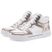 Skechers Court Classics Anti-Slip Wear-Resistant High-Top Skateboard Shoes Women's White Gold Белый, 38