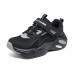 Skechers Boys Slip Resistant Anti Kick Low Top Kids Lifestyle Shoes Black Gray Teenagers Black Gray Color, 27.5