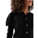 ASOS DESIGN knitted crew neck cape cardigan in black Черный, XS - US 0-2