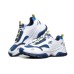 Skechers Kozmiks Cushioned Wear-Resistant Breathable Low-Top Chunky Sneakers Men's White Blue Yellow 41
