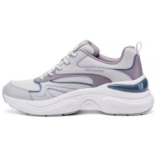 Skechers Street Supportive And Elastic Low-Top Running Shoes Women's Gray/Multicolor gray/multicolor, 37