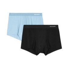 Skechers Underpants Men's 2 Pack 2 Pack (Dusty Blue/Black/0438), L
