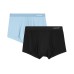Skechers Underpants Men's 2 Pack 2 Pack (Dusty Blue/Black/0438), L