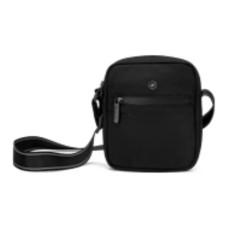 Skechers Fabric Shoulder Bag, Crossbody Bag Regular Unisex Carbon Black сажа