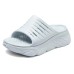 Skechers Max Cushioning Foam Sole Slip-Resistant Slide Slippers Women's Light Gray Серый, 36