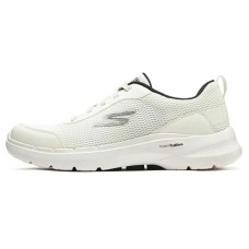 Skechers Go Walk 6 Cushioning Abrasion Resistant Lightweight Rebound Low Top Casual Shoes Men's White Белый, 39.5