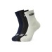 Skechers Ankle Socks Unisex 3 Pack 3 Pack (Blue Black/Gray/009P), M