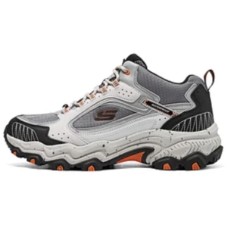 Skechers OUTDOOR MENS Anti-Slip Wear-Resistant Low-Top Casual Shoes Men's Gray Серый/Оранжевый, 42