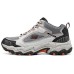 Skechers OUTDOOR MENS Anti-Slip Wear-Resistant Low-Top Casual Shoes Men's Gray Серый/Оранжевый, 42