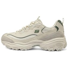 Skechers D'LITES 1.0 Mocha Bear Anti-Slip Wear-Resistant Low-Top Chunky Sneakers Men's Beige Green Бежево-зеленый, 42.5
