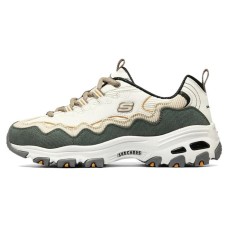 Skechers D'Lites Biggest Fan Shoes 'White Olive Green' Women's White green, 36