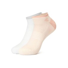 Skechers Ankle Socks Unisex 2 Pack 2 Pack (Bright White/Beige/043U), M