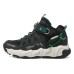 Skechers Shock Absorbers Mid Top Kids Lifestyle Shoes Black Green Teenagers Черно-зеленый, 32