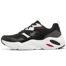 Skechers Stamina Airy LeisureSport Shoes Black/White Women's 35.5