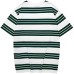 Skechers SS24 T Shirt Unisex White Base With Green Mixed Stripes White Base Green Mixed Stripes/045R, XS
