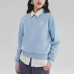Skechers Skx Classic Sports Series Sweatshirts Women's Ashley Blue/0216 Ashley Blue/0216, L