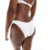 Bright Swimwear lola high leg bikini bottom in white Белый, L - US 8
