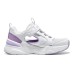 Skechers Bobs Bamina Anti-Kick And Wear-Resistant Kids Lifestyle Shoes White Purple Teenagers 28.5