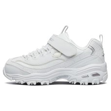 Skechers Kids Slip Resistant Cushioning Wear Resistant Breathable Low Top Kids Lifestyle Shoes Silver Kids' 30