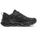 Skechers Anti-Slip Wear-Resistant Low-Top Running Shoes Men's All Black Черный, 43.5