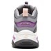 Skechers OUTDOOR Breathable Height Increasing Rebound Mid-Top Casual Shoes Women's Gray Purple Purple/Multicolor/PRMT, 37