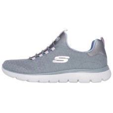 Skechers Summits Anti Slip Wear Resistant Low Top Casual Shoes Women's Gray Серый, 35.5