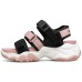 Skechers D'LITES Series Beach Sandals Women's Black/Pink 39