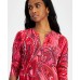 Petite Printed Long-Sleeve Top, Created for Macy's Paisley Combo A, P/S