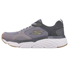 Skechers Max Cushioning Training Shoes Men Low-Top Gray/Yellow 41