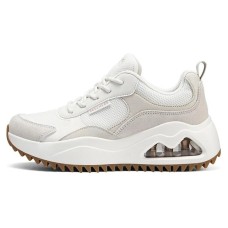 Skechers Cushioned Wear-Resistant Breathable Lightweight Low-Top Casual Shoes Women's White Белый, 37