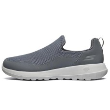 Skechers GO WALK Ma Cushioning Anti-Slip And Wear-Resistant Low-Top Casual Shoes Men's Charcoal Gray 41